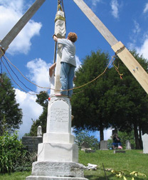 Completing large monument renewal